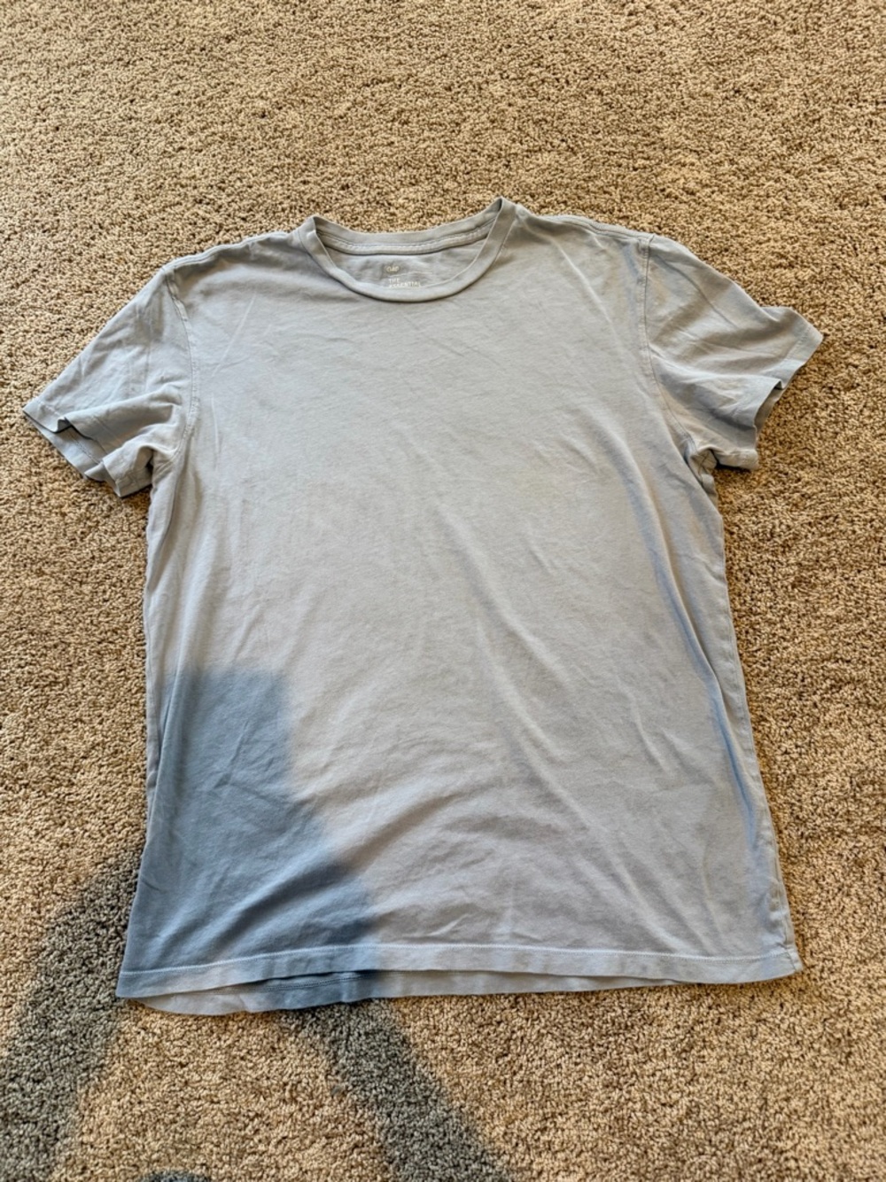 GAP Men’s Light Gray Crew Neck Short Sleeve Tee
